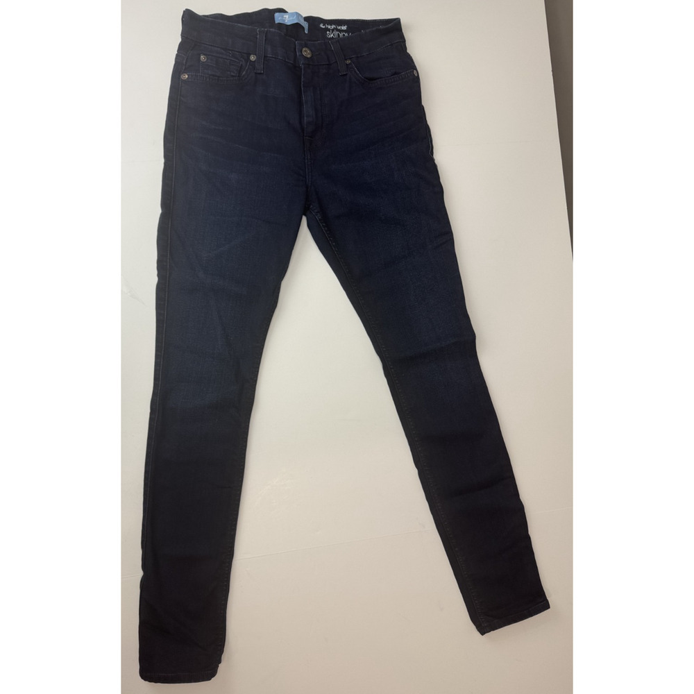 7 for all Mankind the high waist skinny jeans B(air) denim Dark Wash Size 28